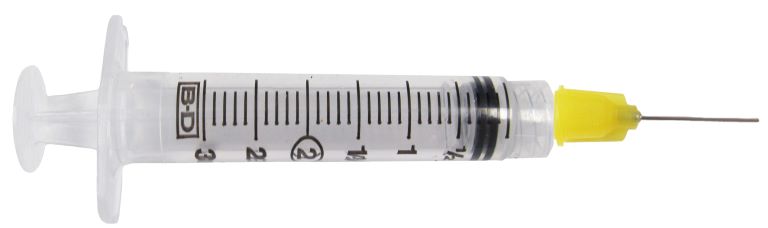 Syringe w/Needle Tip (24 per pkg) (0700-5100)(NSN: 5120-01-539-0526)